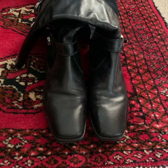 Stuart Weitzman black leather boots - Picture 7 of 9